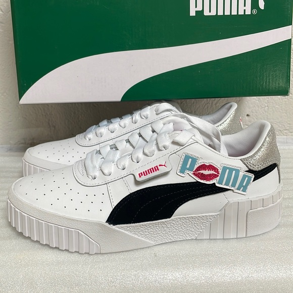 Puma - Women’s Leather Sneakers - Picture 3 of 8